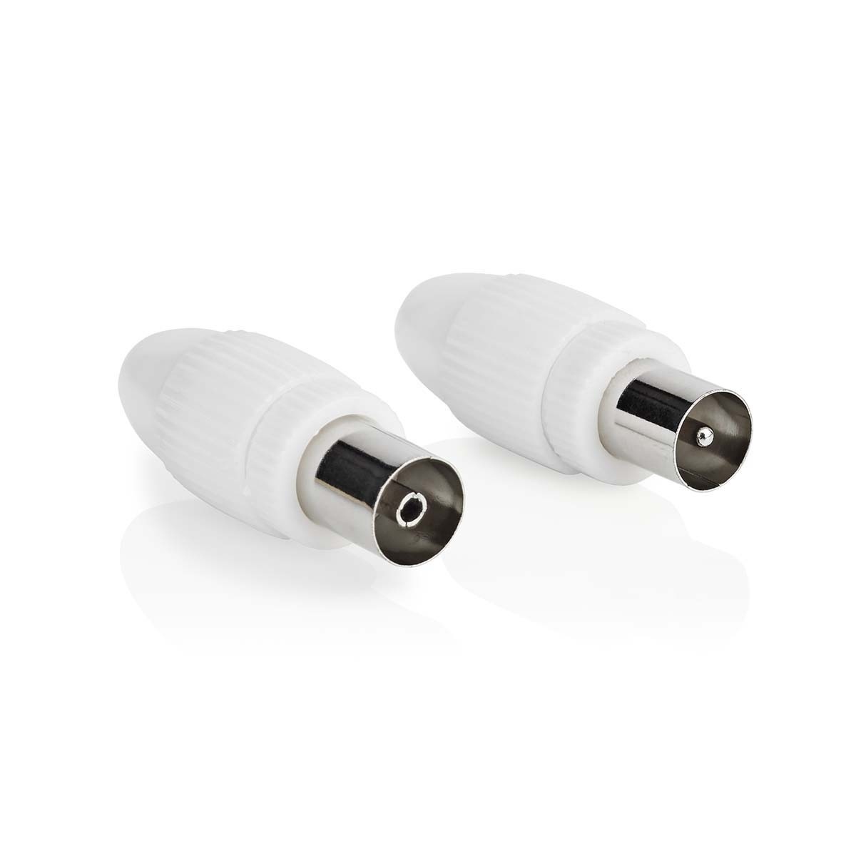 Nedis Coax IEC (m+v) schroef connectoren set | recht | kunststof