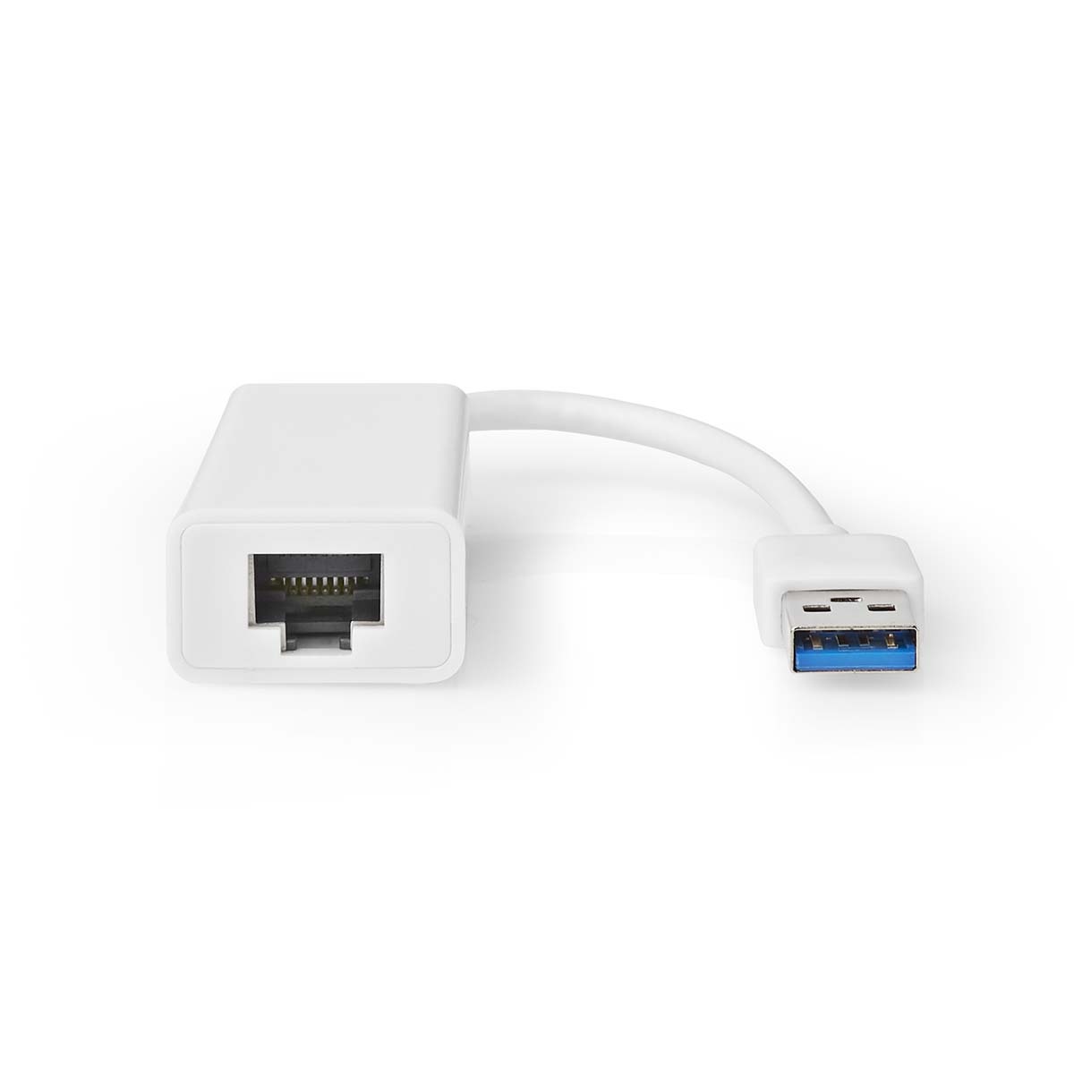 Nedis USB-A naar RJ45 LAN adapter | USB3.0 | CAT6 | wit | 0,20 meter
