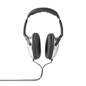 Bedrade Over-ear Koptelefoon | 3,5 mm | Kabellengte: 2.70 m | Volumebediening | Zilver / Zwart
