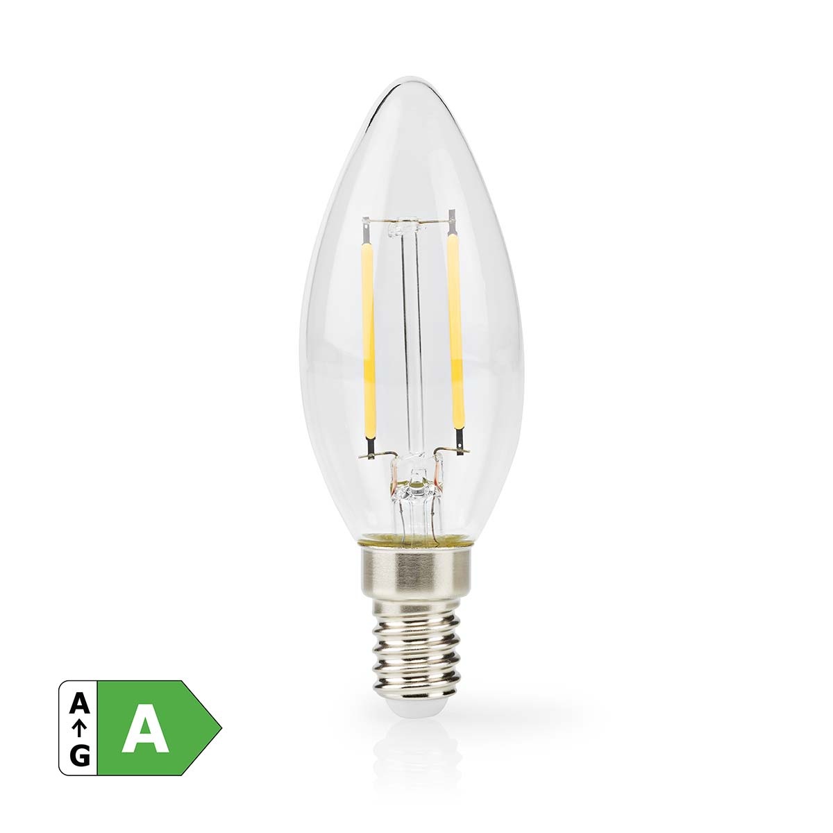 Nedis LED-filamentlamp | warm wit | E14 | C35 | 2,2W | Energielabel A