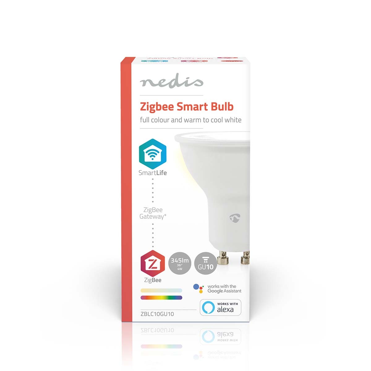 Nedis SmartLife Zigbee LED-lamp | RGB + warm tot koel wit | GU10 | PAR16 | 4,7W - Afbeelding 5