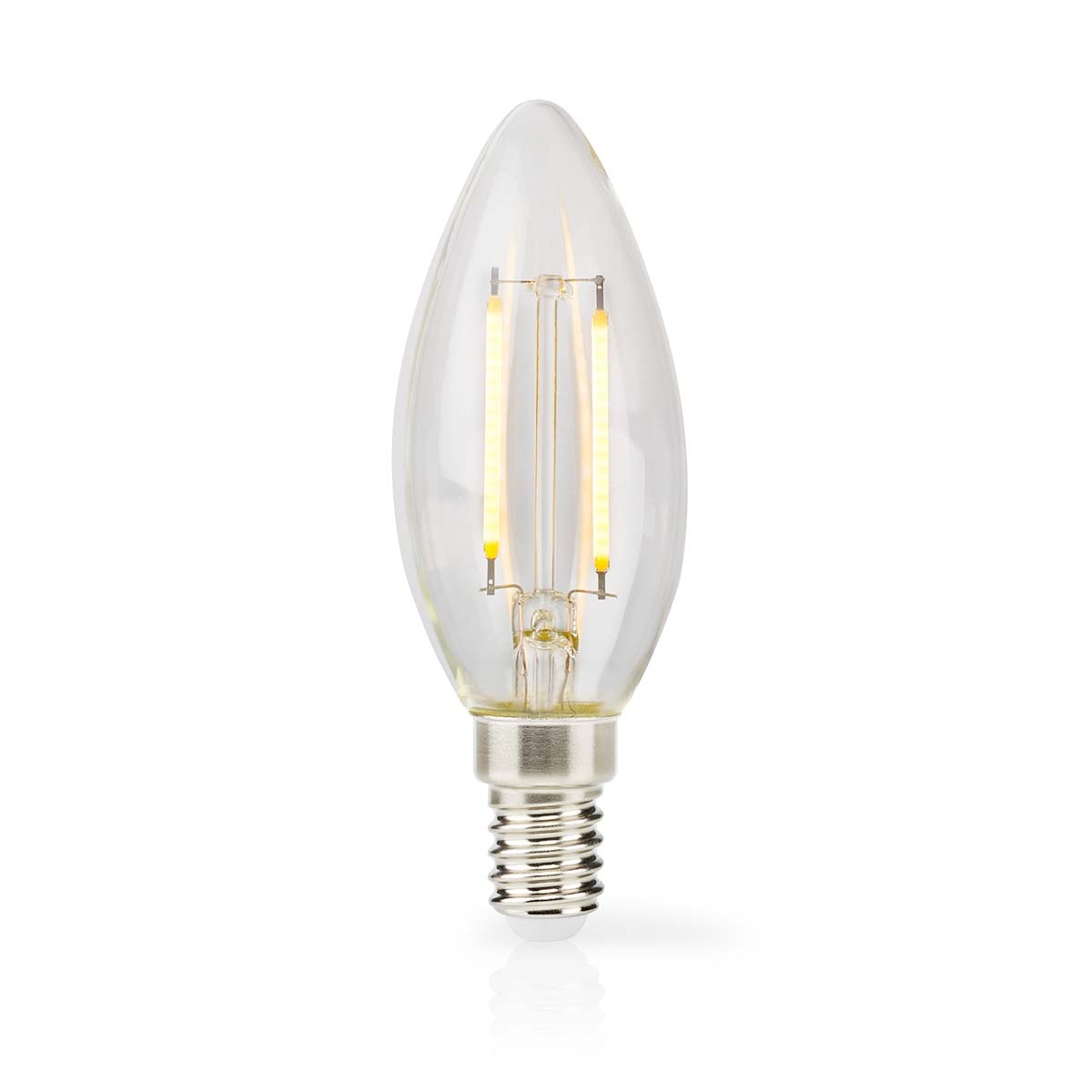 Nedis LED-filamentlamp | warm wit | E14 | C35 | 2,2W | Energielabel A - Afbeelding 2