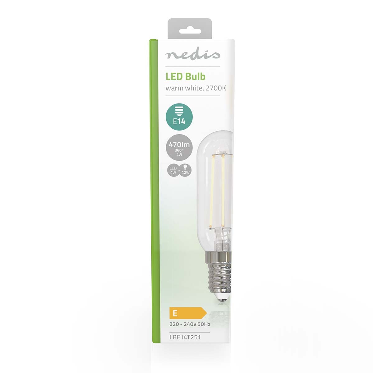 Nedis LED-lamp voor koelkast en afzuigkap | warm wit | E14 | T25 | 4W - Afbeelding 3