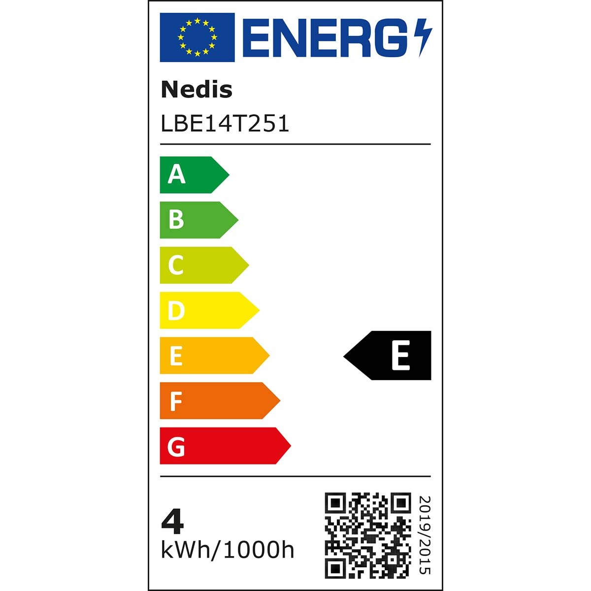 Nedis LED-lamp voor koelkast en afzuigkap | warm wit | E14 | T25 | 4W - Afbeelding 4