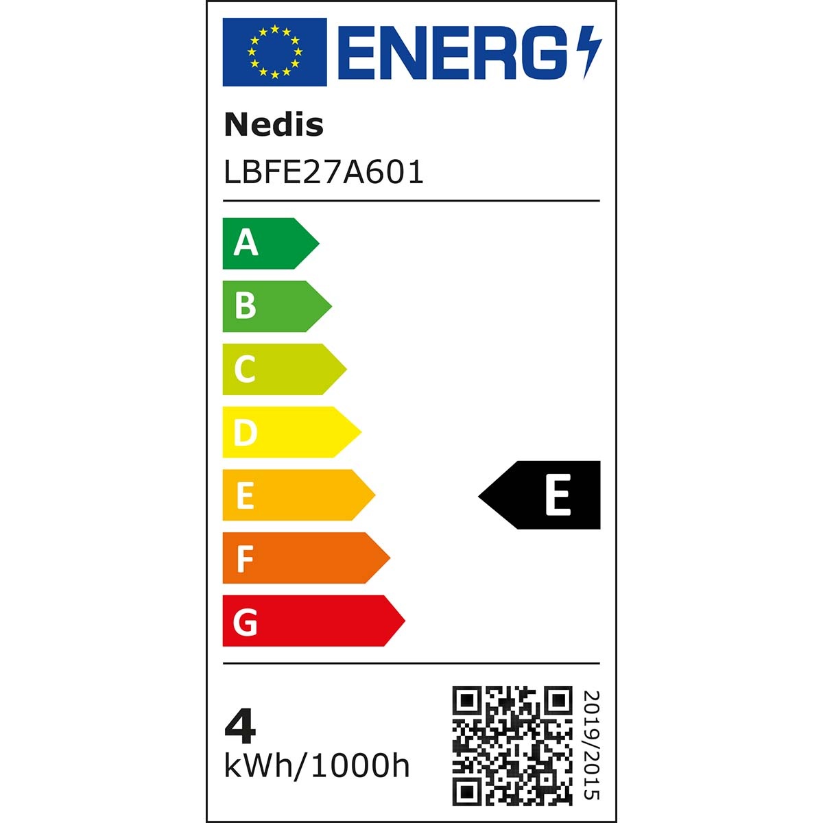 Nedis LED-filamentlamp | warm wit | E27 | A60 | 4W - Afbeelding 4