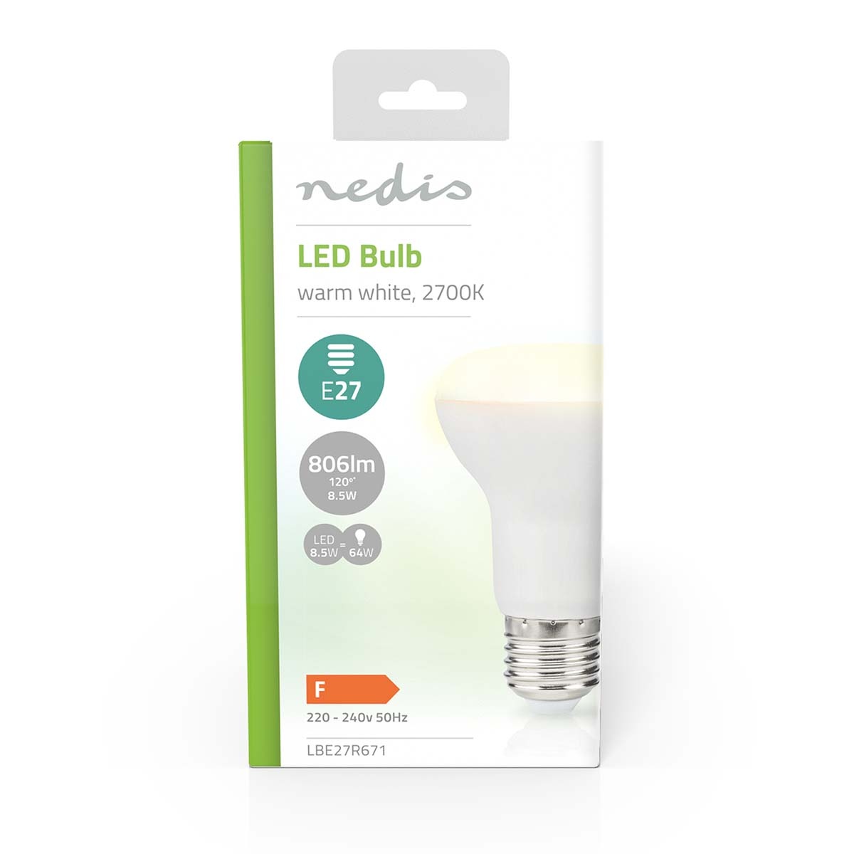 Nedis LED-lamp | warm wit | E27 | R63 | 8,5W - Afbeelding 3