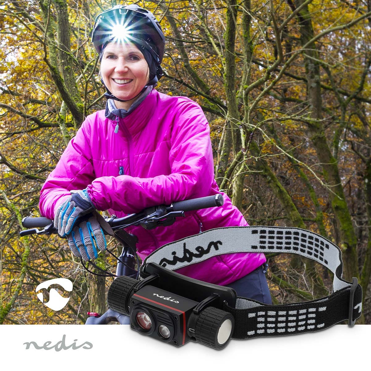 Nedis LED-hoofdlamp | oplaadbaar | 1000 lm | IPX8 - Afbeelding 7
