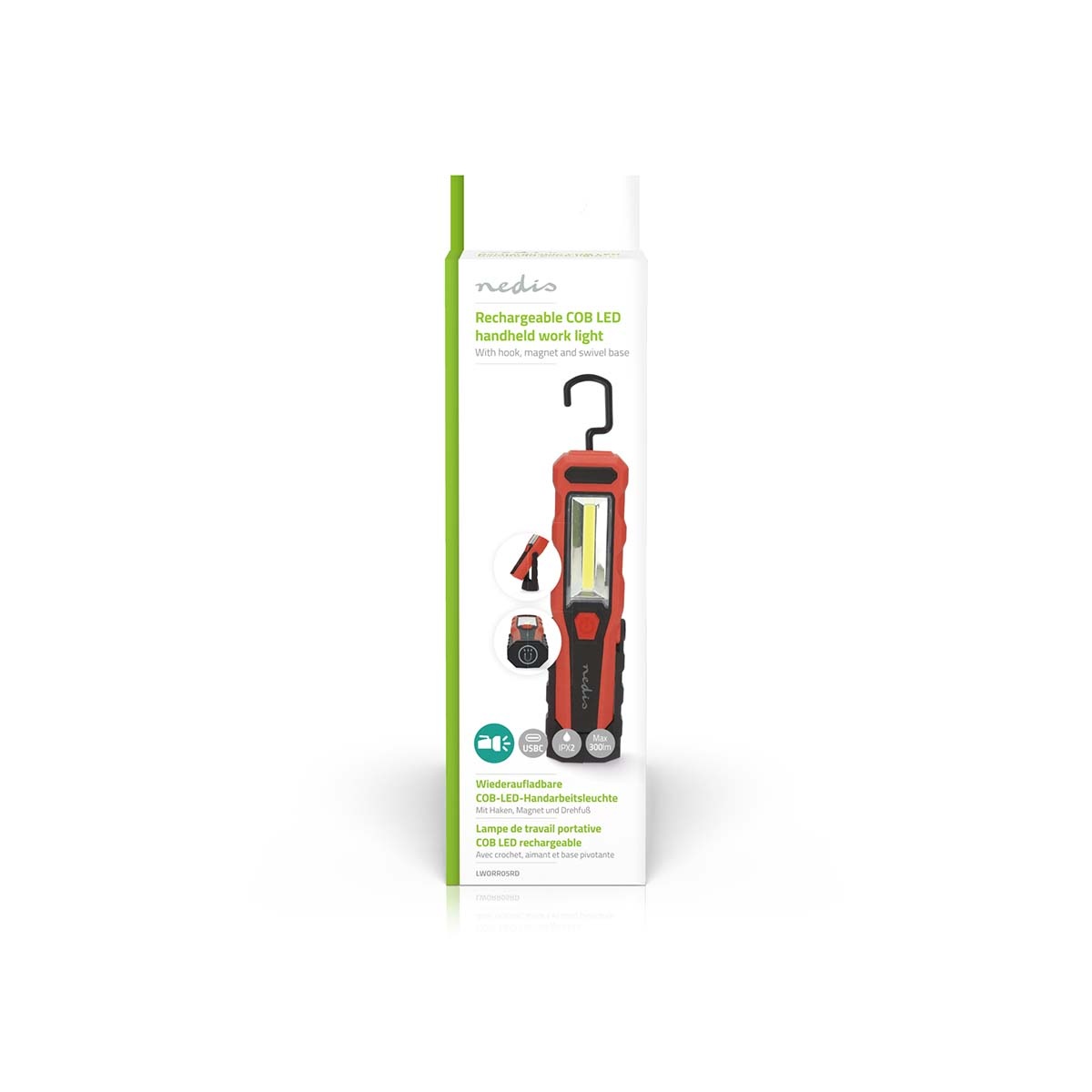 Nedis LED-werklamp | haak/magneet | oplaadbaar | IPX2 - Afbeelding 9