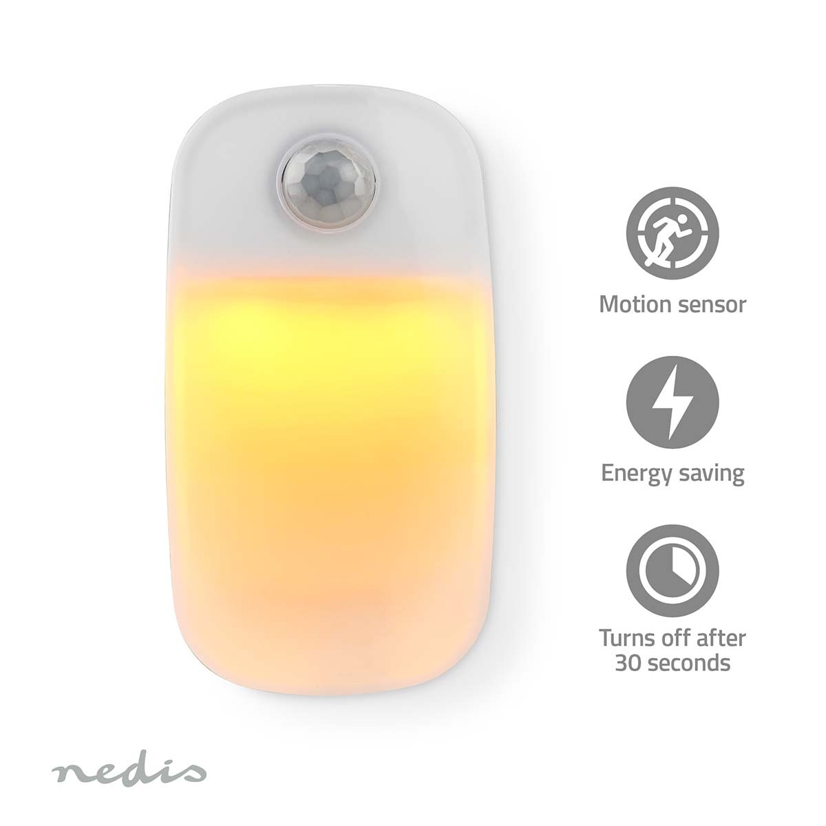 Nedis LED-nachtlamp met bewegingssensor | plug-in | warm wit | IP20 - Afbeelding 6