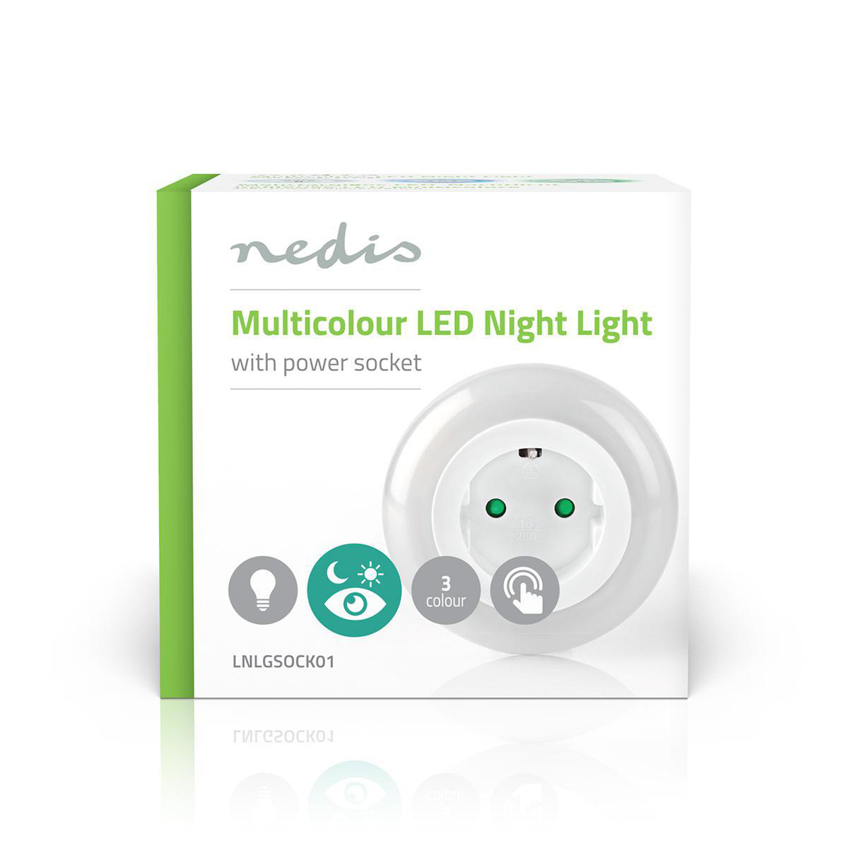 Nedis LED-nachtlamp | plug-in | 3 kleuren | IP20 - Afbeelding 8