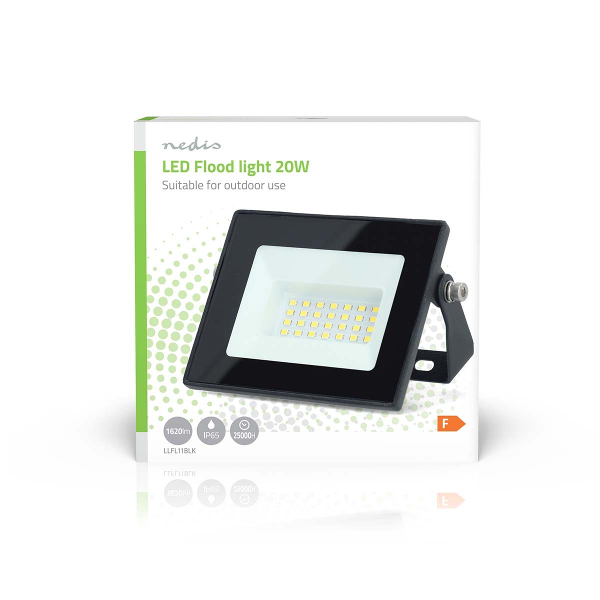 Nedis LED-schijnwerper voor buiten | 20W | IP44 | zwart - Afbeelding 8