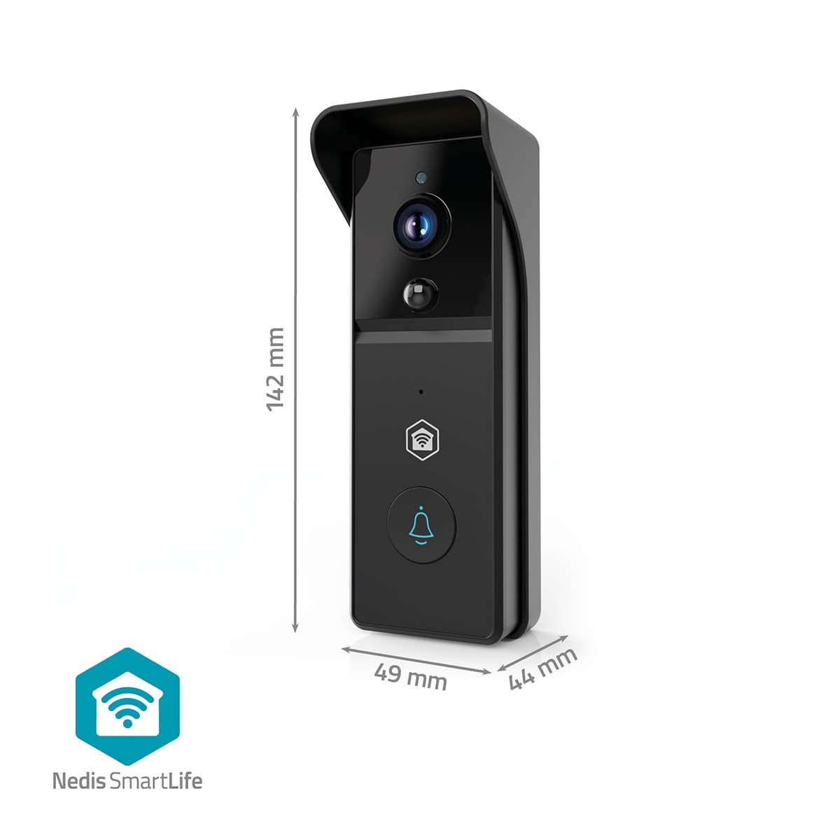 Nedis SmartLife videodeurbel met gong | batterijvoeding | Wi-Fi | 3MP Full HD 1296p - Afbeelding 10