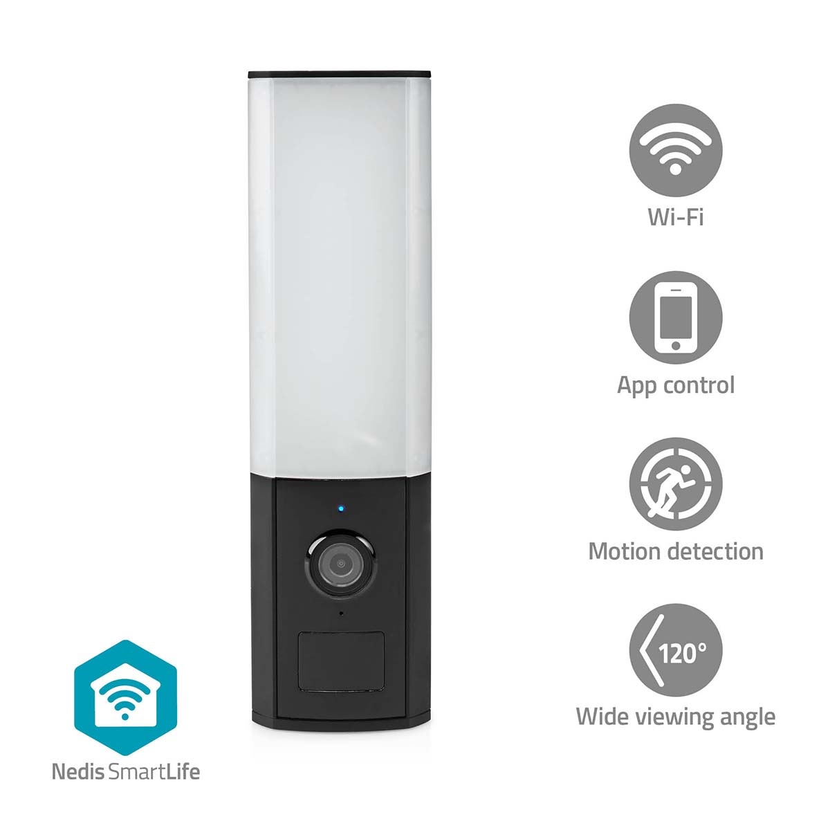 Nedis SmartLife buitenlamp met camera | netvoeding | Wi-Fi | Full HD 1080p - Afbeelding 5
