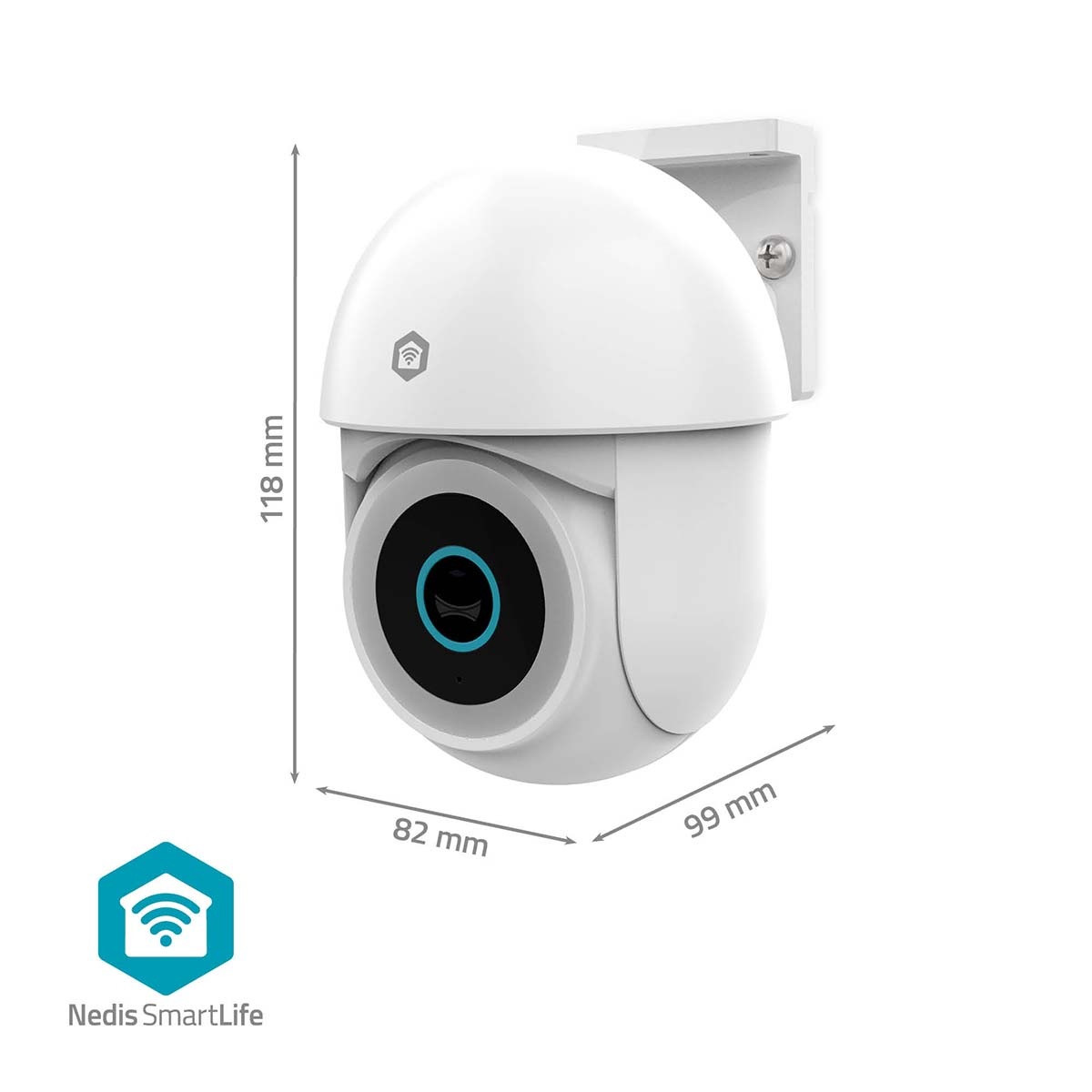 Nedis SmartLife outdoor camera met spotlight | draaien/kantelen | USB-voeding | Wi-Fi | 3MP Full HD 1296p - Afbeelding 10