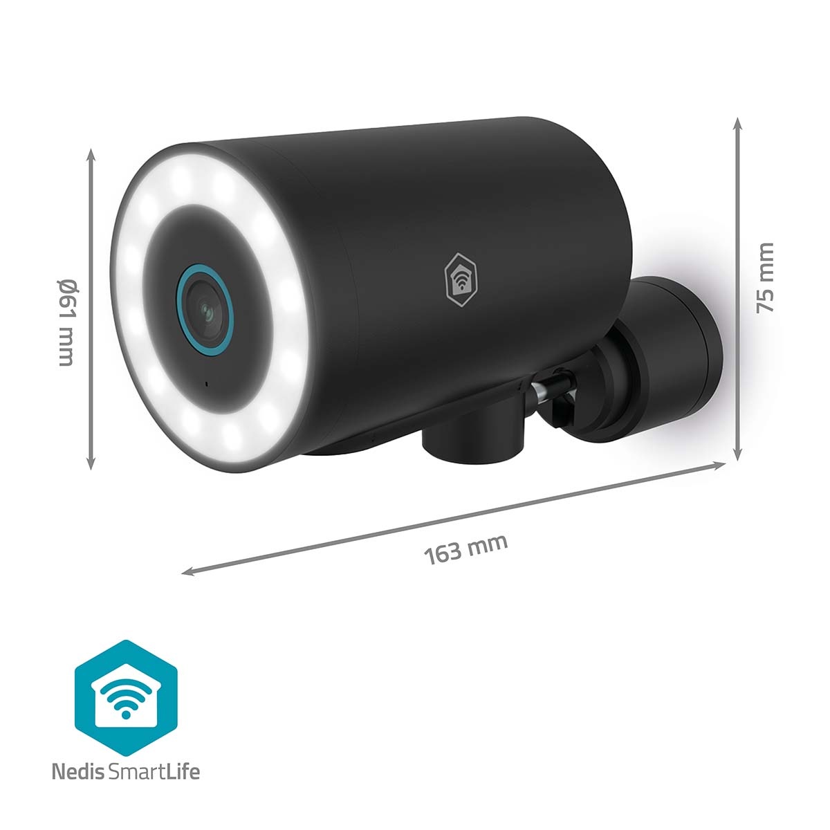 Nedis SmartLife outdoor camera met spotlight | USB-voeding | draaibaar | Wi-Fi | 4K - Afbeelding 10
