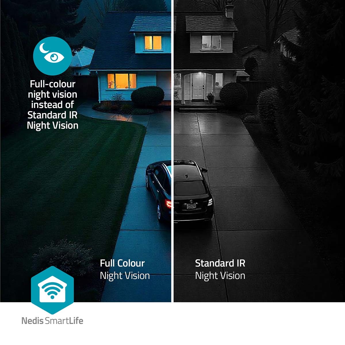 Nedis SmartLife outdoor camera met spotlight | batterijvoeding | Wi-Fi | 4MP Quad HD 1440p - Afbeelding 7