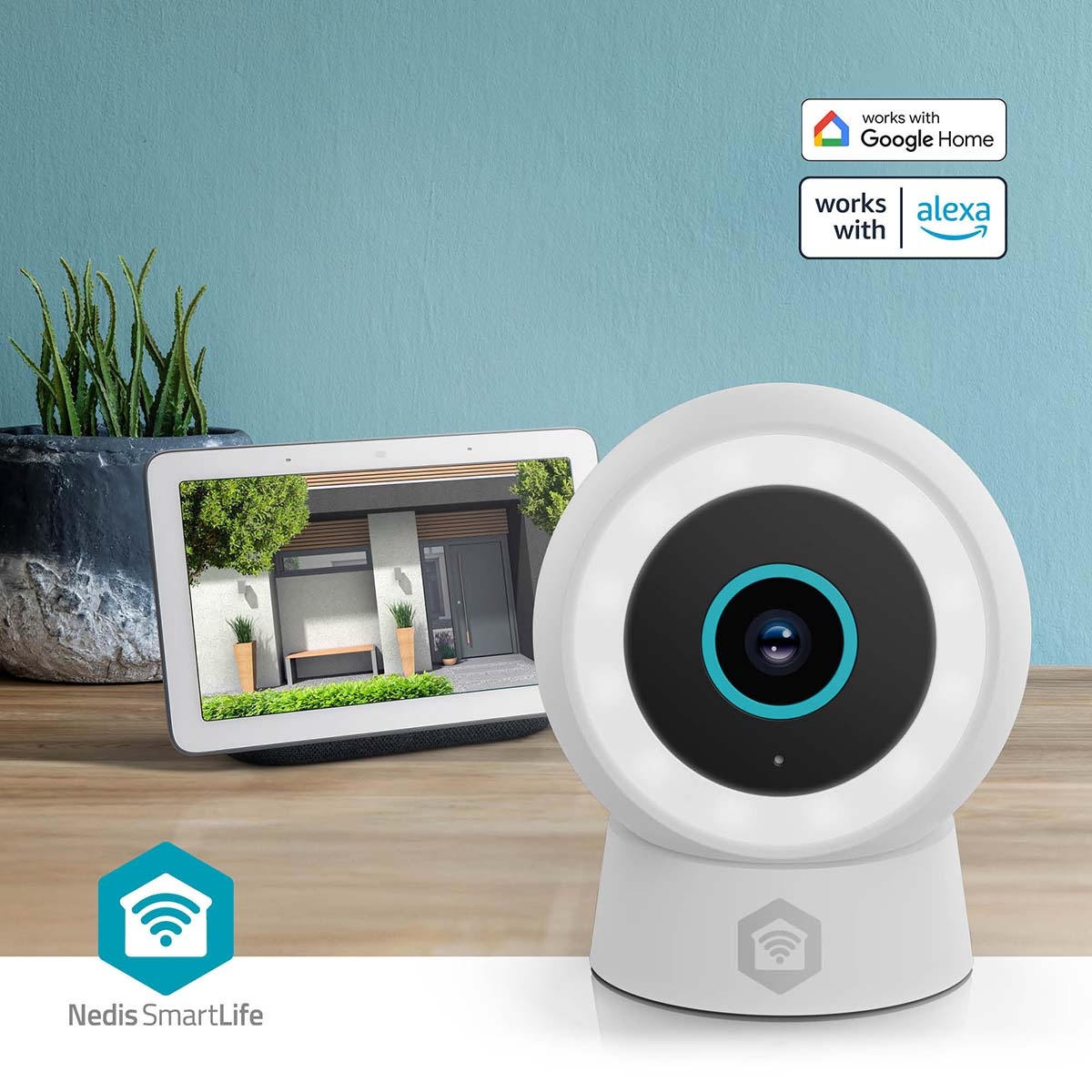 Nedis SmartLife outdoor camera met spotlight | USB-voeding | Wi-Fi | 3MP Full HD 1296p - Afbeelding 6