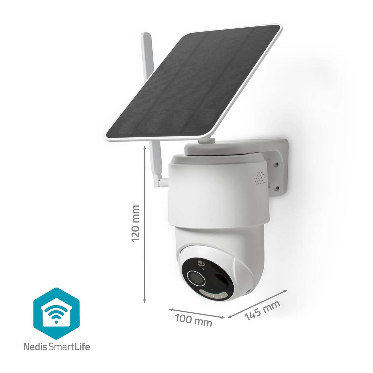 Nedis SmartLife outdoor camera met spotlight | oplaadbaar/solar | draaien/kantelen | 4G | Full HD 1080p - Afbeelding 9