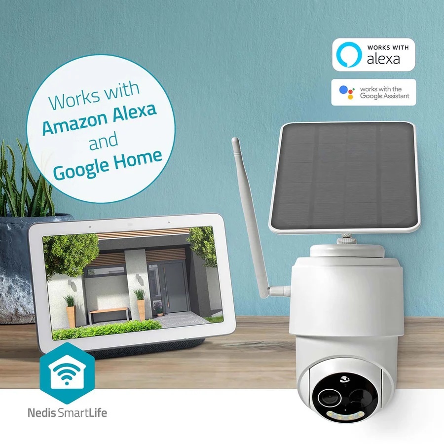 Nedis SmartLife outdoor camera met spotlight | oplaadbaar/solar | draaien/kantelen | Wi-Fi | Full HD 1080p - Afbeelding 6