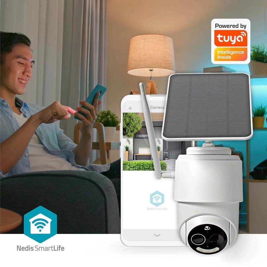 Nedis SmartLife outdoor camera met spotlight | oplaadbaar/solar | draaien/kantelen | Wi-Fi | Full HD 1080p - Afbeelding 7