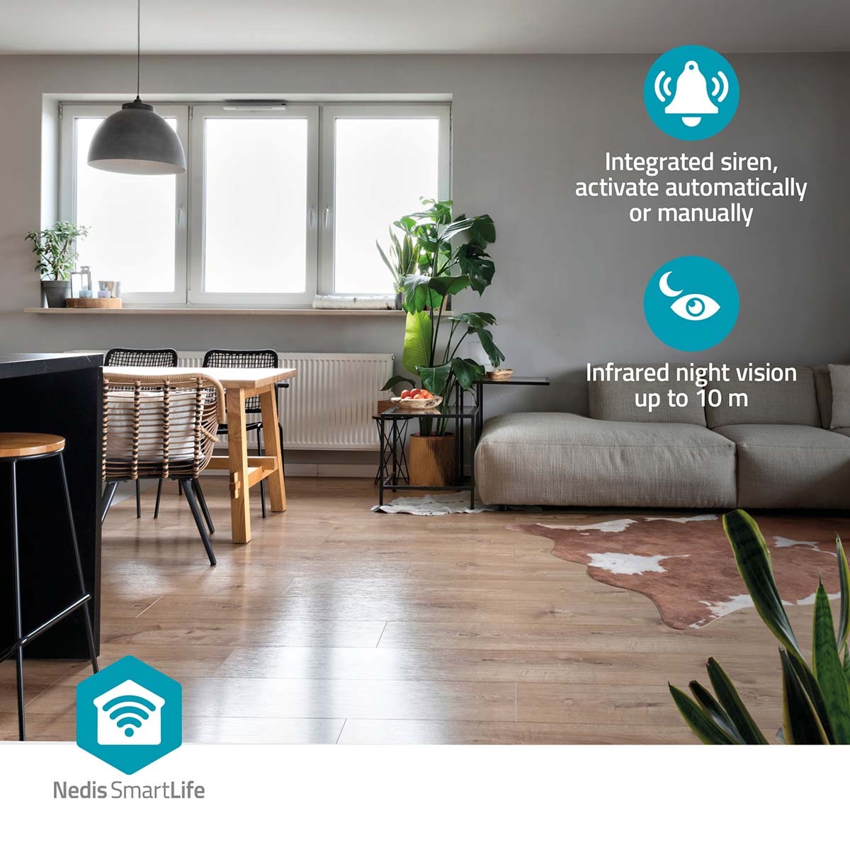 Nedis SmartLife indoor camera | Wi-Fi | 3MP Full HD 1296p - Afbeelding 6