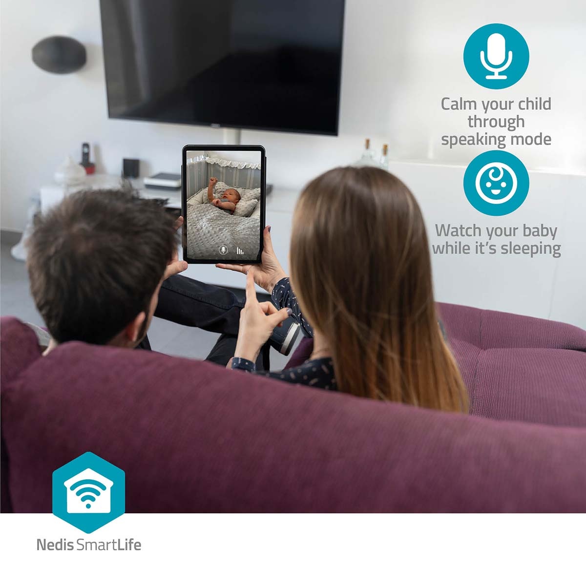 Nedis SmartLife indoor camera | Dual Band Wi-Fi | 3MP Full HD 1296p - Afbeelding 8
