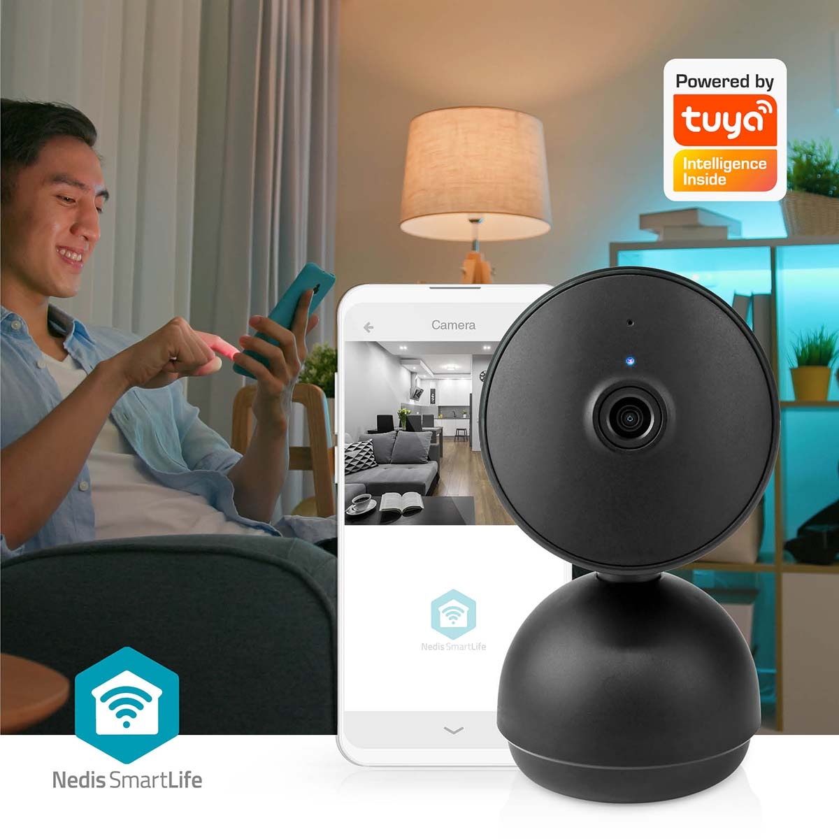 Nedis SmartLife indoor camera | draaien/kantelen | Wi-Fi | Full HD 1080p - Afbeelding 8