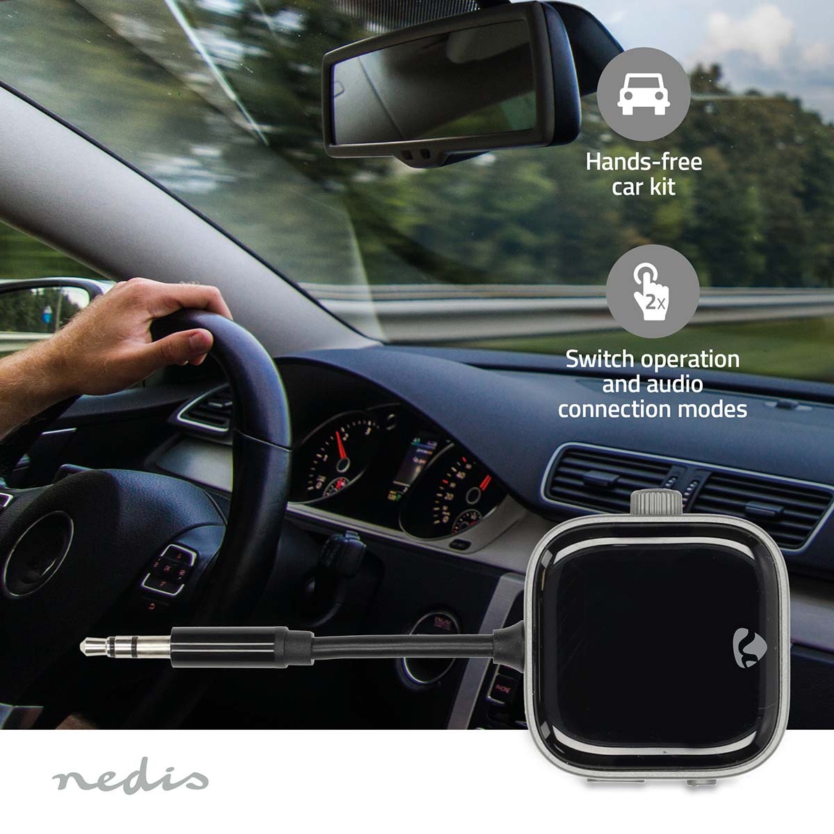 Nedis portable Bluetooth audio transmitter/receiver | 3,5mm Jack - Afbeelding 6