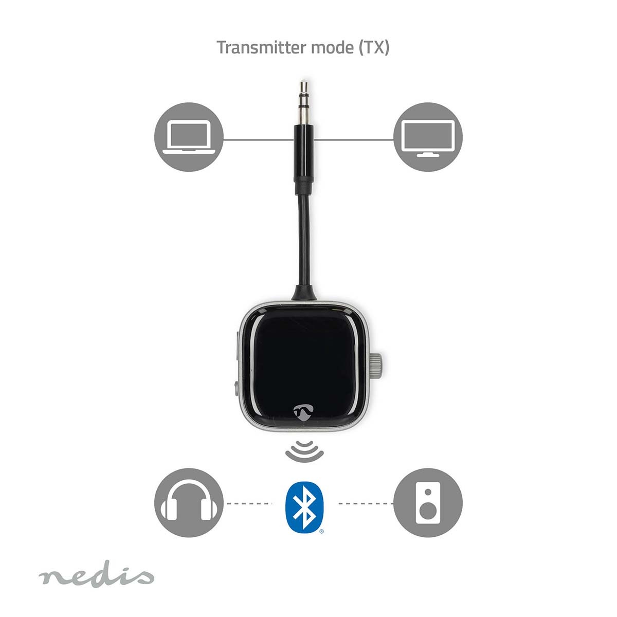 Nedis portable Bluetooth audio transmitter/receiver | 3,5mm Jack - Afbeelding 8