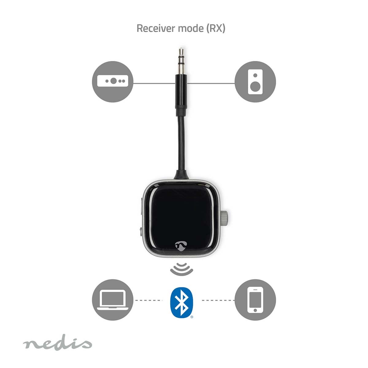 Nedis portable Bluetooth audio transmitter/receiver | 3,5mm Jack - Afbeelding 9
