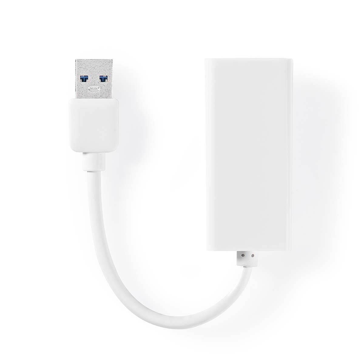 Nedis USB-A naar RJ45 LAN adapter | USB3.0 | CAT6 | wit | 0,20 meter - Afbeelding 2