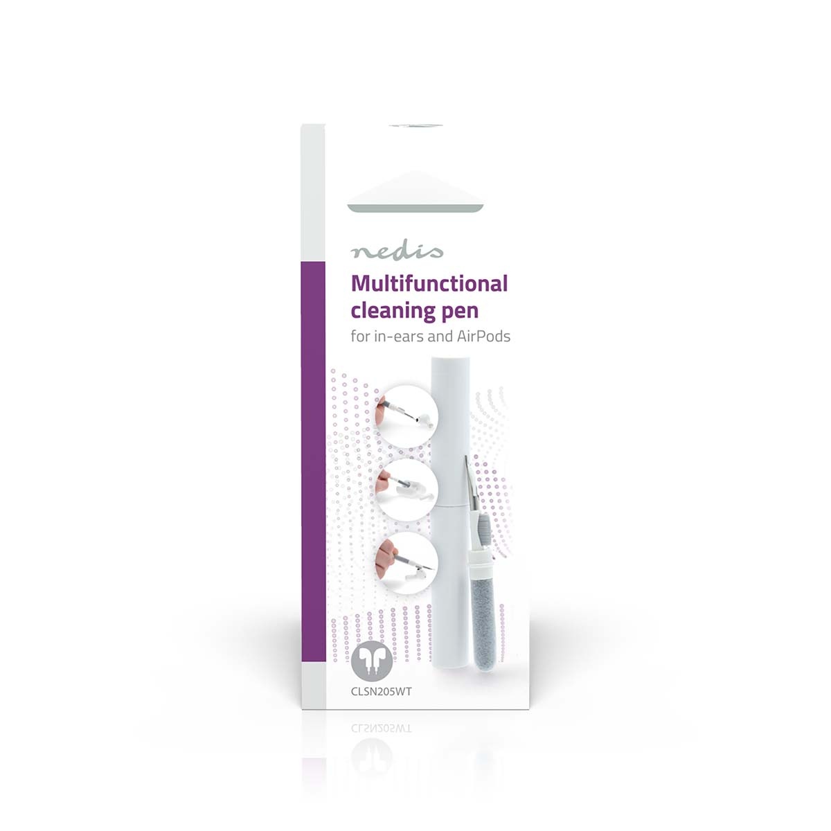 Nedis 3-in-1 reinigingsset voor in-ear earphones - Afbeelding 5
