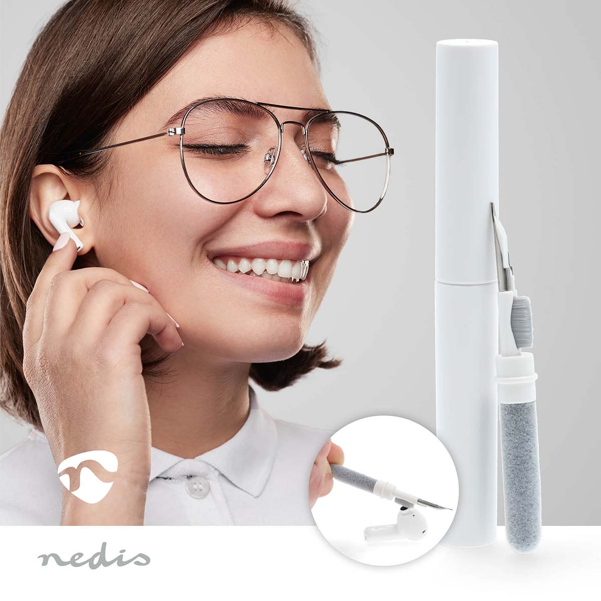 Nedis 3-in-1 reinigingsset voor in-ear earphones - Afbeelding 6