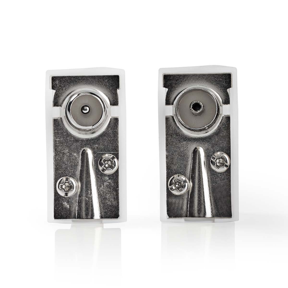 Nedis Coax IEC (m+v) schroef connectoren set | haaks | kunststof - Afbeelding 2