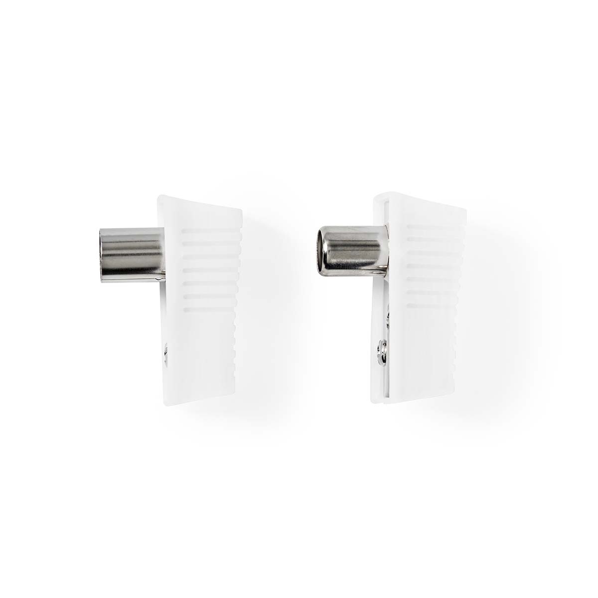 Nedis Coax IEC (m+v) schroef connectoren set | haaks | kunststof - Afbeelding 3