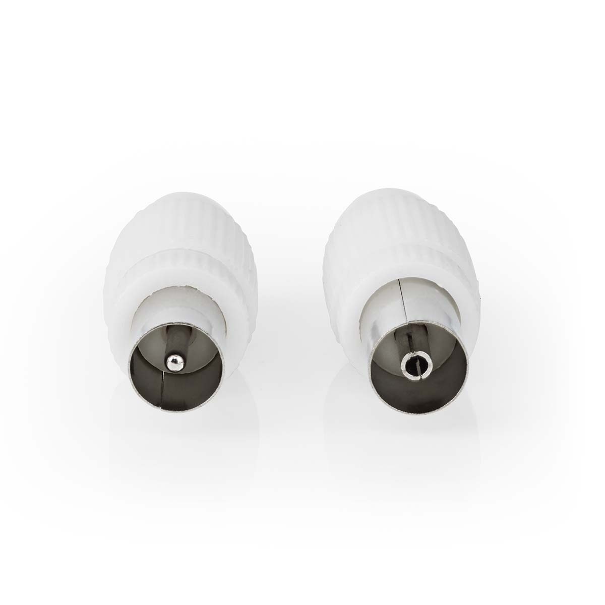 Nedis Coax IEC (m+v) schroef connectoren set | recht | kunststof - Afbeelding 2