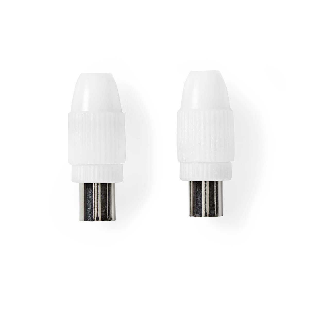 Nedis Coax IEC (m+v) schroef connectoren set | recht | kunststof - Afbeelding 4