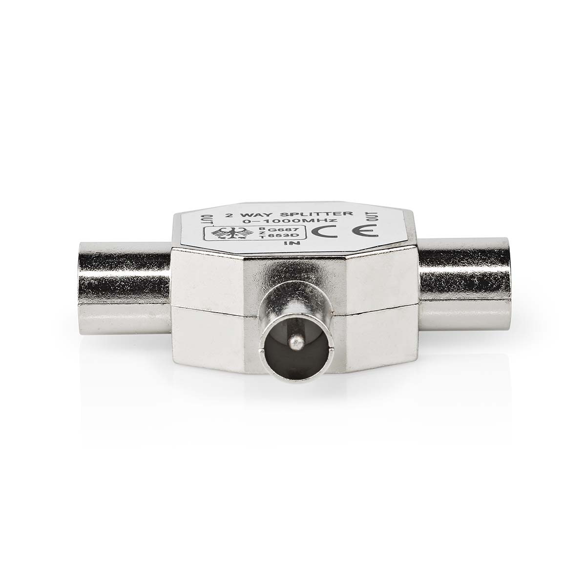 Nedis Radio splitter met 2 uitgangen | metaal - Afbeelding 2