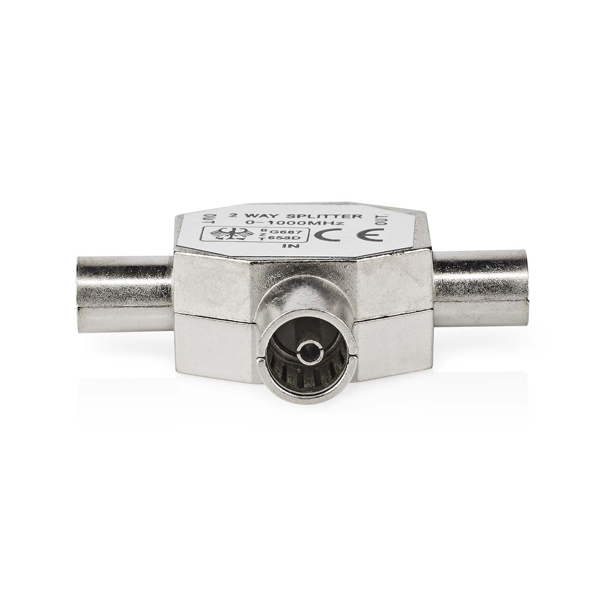 Nedis TV splitter met 2 uitgangen | metaal - Afbeelding 2
