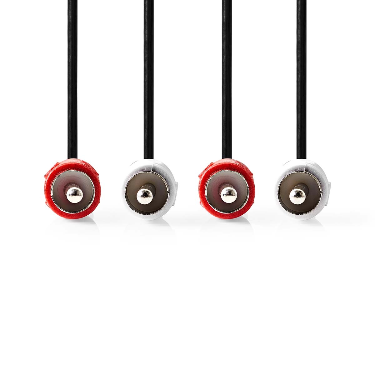 Tulp stereo kabel | zwart | 3 meter - Afbeelding 2