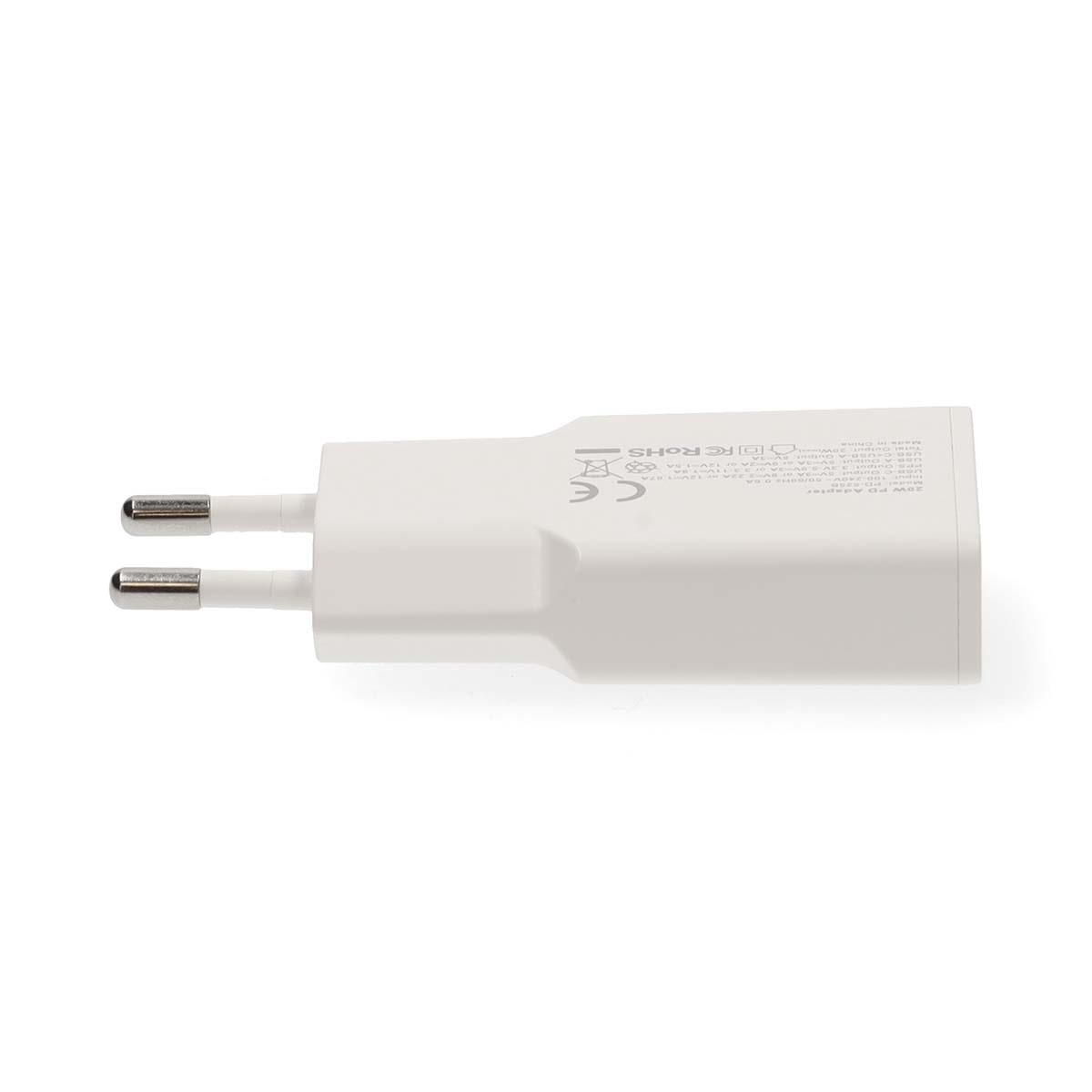 Nedis USB lader | USB-C PD en USB-A QC | GaN | 30W | wit - Afbeelding 3