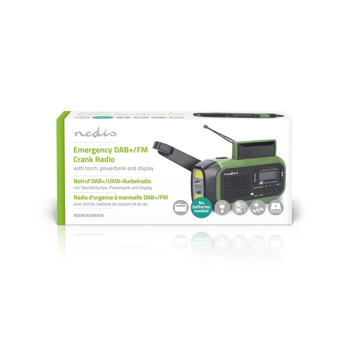 Nedis noodradio met zaklamp | DAB+ en FM | 8W - Afbeelding 10
