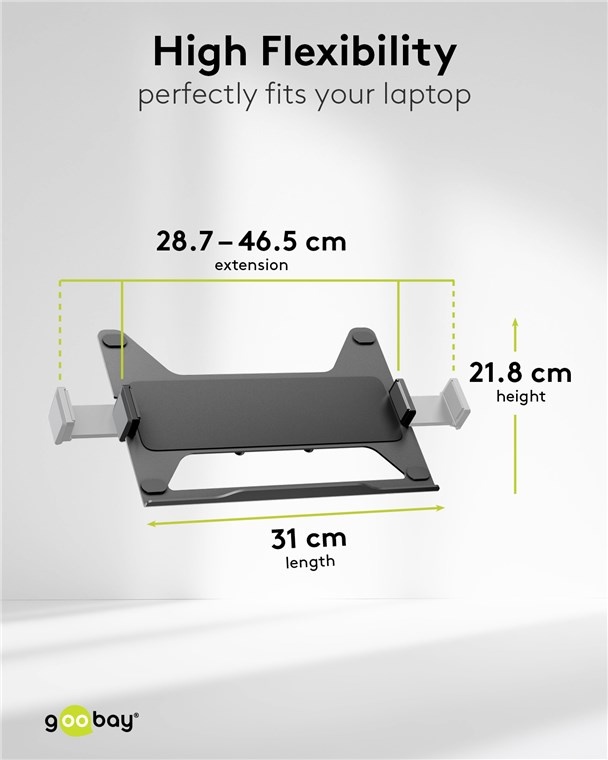 Goobay Pro bureaubeugel voor monitoren tot 32 inch en notebooks tot 17,3 inch | full motion - Afbeelding 6