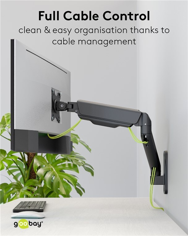 Goobay muurbeugel voor 1 monitor tot 32 inch | interactief - Afbeelding 6