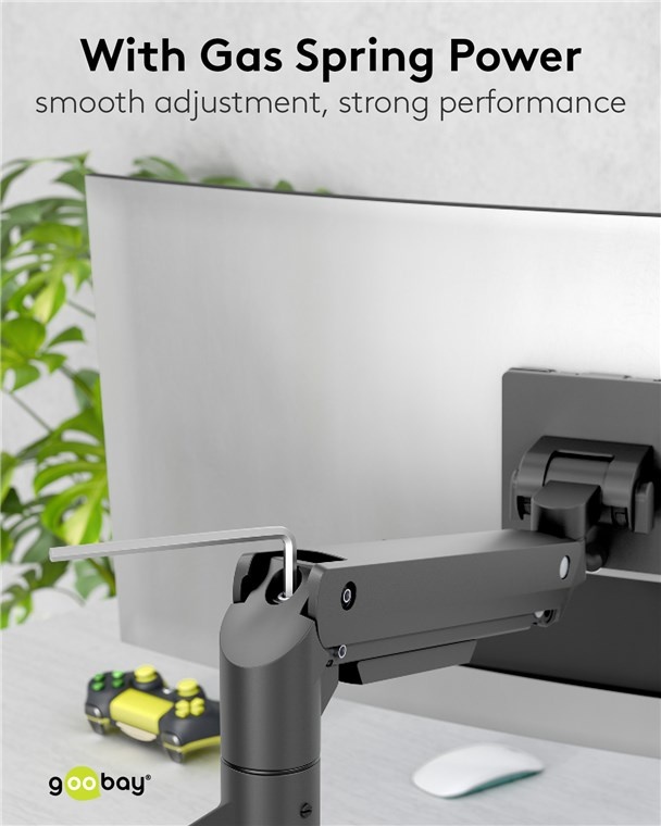Goobay bureaubeugel voor 1 monitor tot 49 inch | interactief - Afbeelding 4