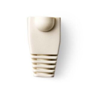 Netwerkplug huls voor RJ45 connectoren - kabel tot 6 mm - 10 stuks / wit