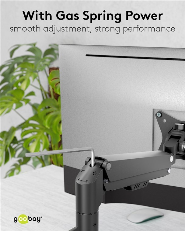 Goobay Pro bureaubeugel voor 1 monitor tot 32 inch | interactief - Afbeelding 4