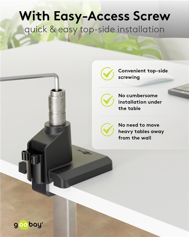 Goobay Pro bureaubeugel voor 1 monitor tot 32 inch | interactief - Afbeelding 6