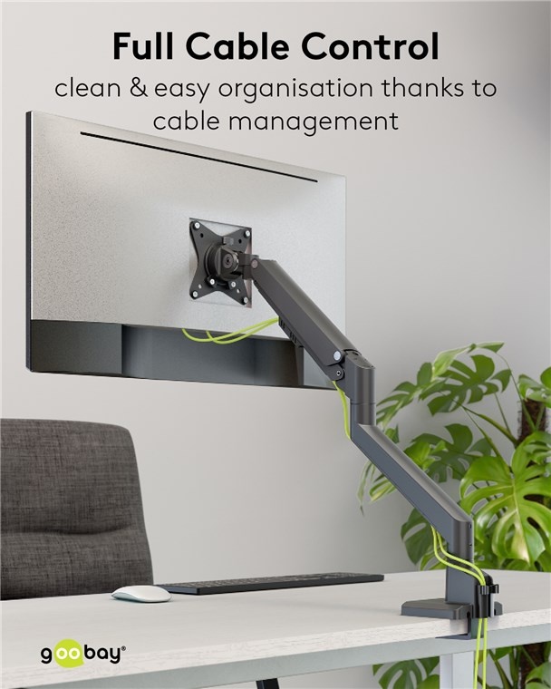 Goobay Pro bureaubeugel voor 1 monitor tot 32 inch | interactief - Afbeelding 8