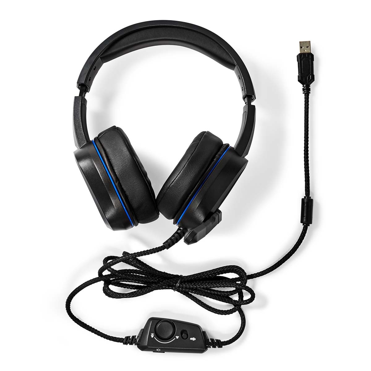 Nedis Gaming over-ear PC headset | surround | LED | USB-A | 2,1 meter - Afbeelding 4